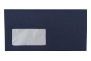 Buste DIN lunghe con finestra, stampa blu scuro