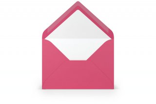 Buste DIN B6, foderate di rosa