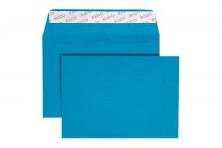 Buste Elco DIN C6 adesive, blu royal