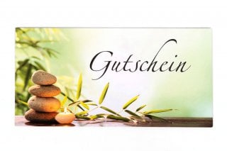 Buste DIN lunghe, stampa verde benessere, voucher